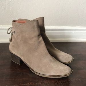 Lucky Brand Taupe / Gray / Brown Suede Boots